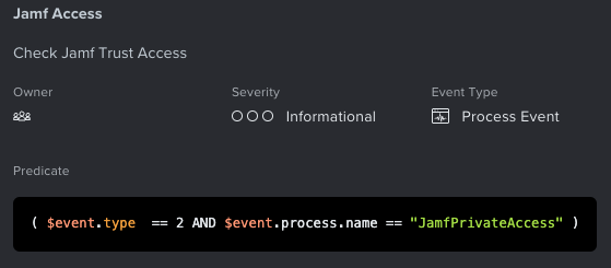 Jamf Protect Analytic