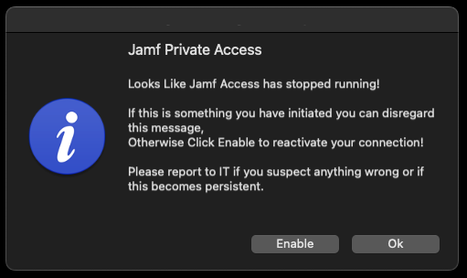 Jamf Trust - Alert Dialogue