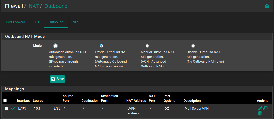 Outbound NAT